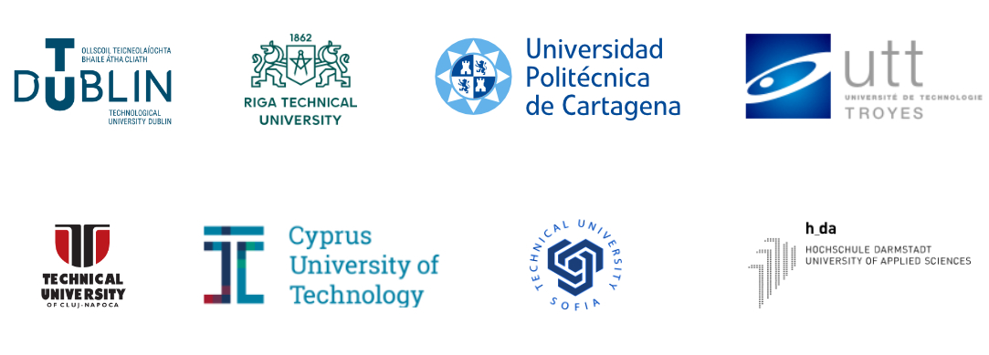 eut+ institution logos