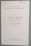 The Savoy, London (Institute of Hospital Administrators Annual Dinner), 9 April 1948 (1) by Finbarr Smyth