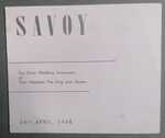 The Savoy, London, 26 April 1948 (1) by Finbarr Smyth