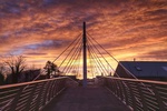 Bridge NUI Galway Campus at Sunset by Chaosheng Zhang