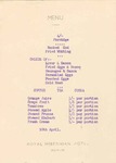 Royal Hibernian Hotel, Breakfast Menu, 10 April 1949