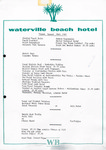 Waterville Beach Hotel, 23rd August 1981, Dinner Menu