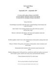 The Winding Stair Set Lunch Menu, September 24th-30th., 2012