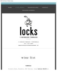 Locks Restaurant Drinks Menu 2017