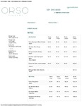 Orso Wine List 2017