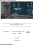 Craft Restaurant Brunch Menu 2017