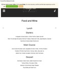 Restaurant Forty One Lunch Menu 2017