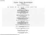 FINNS' TABLE RESTAURANT : Dinner Menu by FINNS' TABLE RESTAURANT